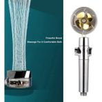 Mingjin Shop2 Sarı Stil LED Duş Başlığı 7 Renk Değiştiren Duş Başlığı Otomatik Şelale Duş Başlığı Banyo Aksesuarları Yüksek Basınçlı Su Tasarrufu El (Yurt Dışından) - 1