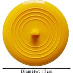 Mingjin Shop2 Sarı Tarzı Lavabo Fişi Yuvarlak Şekil Saf Renk Silikon Takma Fişi Çok Amaçlı Zemin Drenaj Kapağı Mutfak Banyo Aksesuarı (Yurt Dışından) - Banyo muslukları ve aksesuarları - Renkli