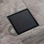 Mingjin Shop2 Siyah 004-3 Tarzı Siyah Sutyen x 10 cm Duş Yer Sifonu Tuvalet Banyo Görünmez Drenaj Kapağı Kare Atık Yer Sifonu Hıdeep (Yurt Dışından) - Banyo muslukları ve aksesuarları - Renkli