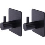 Mingjin Shop2 Siyah 2 Adet Tarzı 2 Adet Mat Siyah Bornoz Askısı Duvar Havlu Askısı Banyo Için Paslanmaz Çelik Ceket Askısı Paslanmaz Kanca Askı Mutfak Banyo Için (Yurt Dışından)