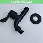 Mingjin Shop2 Siyah Nozzle Stili Soğuk Musluk Paspas Çamaşır Makinesi Musluk Vavel Nozullu Veya Kabarcık Havalandırıcı Paslanmaz Çelik Fırçalanmış Siyah Metal Gri (Yurt Dışından) - Su Musluk - Beyaz