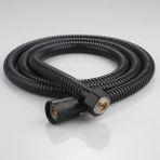 Mingjin Shop2 Siyah Tüp Tarzı Yeni 5 Mod Su Tasarruflu Duş Başlığı Siyah Yüksek Basınçlı Turbo Duş Tek Tuşla Durdurma Su Duş Başlığı Küçük Fan ile Banyo Için (Yurt Dışından) - 1