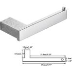 Mingjin Shop2 Tek Kağıt Tutucu Stili Banyo Donanım Seti Krom Bornoz Askısı Havlu Demiri Havlu Askısı Kule Bar Raf Kağıt Mendil Tutucu Banyo Aksesuarları Duvara Montaj (Yurt Dışından) - Beyaz - 1