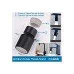 Mingjin Shop2 V1 Siyah Tarzı Yeni Musluk Havalandırma Evrensel Sıçramaya Dayanıklı Döner Su Tasarruflu Musluk Su Tasarrufu Banyo Filtresi Köpürtücü Havalandırıcılar (Yurt Dışından) - Banyo muslukları ve aksesuarları - Renkli