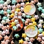 Mingjing Shop3 02FENHUANGLVHUNSE Stili Macaron Renk Güzel Yıldız Şekli Ateş Boya Balmumu Taneleri El Kitabı Zarf Düğün Davetiyesi Dekorasyon (Yurt Dışından) - Mum Yapımı - Beyaz