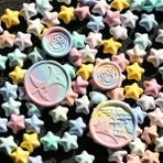 Mingjing Shop3 03MAKALONGQUANSE Tarzı Macaron Renk Güzel Yıldız Şekli Ateş Boya Balmumu Taneleri El Kitabı Zarf Düğün Davetiyesi Dekorasyon (Yurt Dışından) - Mum Yapımı - Beyaz