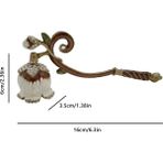 Mingjing Shop3 16X6X3.5CM Tarzı Antik Yolları Geri Yükle Yüksek Li Çiçek Şeklinde Mum Söndürücü Mum Fitil Kapağı Duman Önleyici Mum Yapımı Ev Dıy Hediyeler (Yurt Dışından)