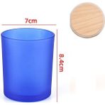 Mingjing Shop3 8,4cm-J Tarzı Yaratıcı Diy Mum Boş Bardak Kapaklı Renkli Şişe Cam Kavanoz El Yapımı Tatlı Kokulu Mumlar Cam Boş Kavanoz (Yurt Dışından) - 1 - mum yapımı