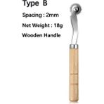 Mingjing Shop3 B-2mm Tarzı Deri Dikiş Iğne Noktası Izleme Tekerlek Uzay Dikiş Deri Kumaş Overstitch Rulet Spacer Aracı (Yurt Dışından) - Deri Zanaat