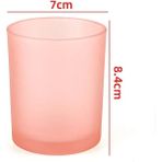 Mingjing Shop3 F Tarzı Diy Mum Boş Bardak Kapaksız Yaratıcı Renkli Şişe Cam Kavanoz El Yapımı Tatlı Kokulu Mumlar Cam Boş Kavanoz (Yurt Dışından) - 1 - mum yapımı