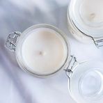 Mingjing Shop3 WS3816-200ML Tarzı Kapaklı Mum Kavanoz Aromatik Mum Fincan Şamdan Kavanoz Mum Cam Bardak Dıy Mum Bardak Cam Mum Kavanoz M (Yurt Dışından) - Mum Yapımı - Beyaz