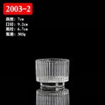 Mingjing Shop3 WS3818-D8 Tarzı Mumlar Için Kavanozlar Mum Cam Kalın Taban Aromatik Şamdan Mum Fincan Mum Kavanozları Mum Diy Mum Aksesuarları (Yurt Dışından)