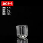 Mingjing Shop3 WS3818-Y2 Stili Mumlar Için Kavanozlar Mum Cam Kalın Taban Aromatik Şamdan Mum Fincan Mum Kavanozları Mum Diy Mum Aksesuarları M (Yurt Dışından) - mum yapımı