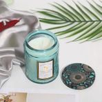 Mingjing Shop3 WS4033-S3-2PCS Stili Andel Kavanoz Kabartmalı Mum Bardak Aromatik Mum Şişesi Renkli Cam Kavanoz Mum Şişesi Diy Mum Mum Kavanoz Cam (Yurt Dışından) - Mum Yapımı - Beyaz