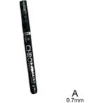 Mingjinshop3 0,7 mm Stili 3 Parça Sıvı Krom Marker Seti, Gümüş Sanat Sıvı Ayna Krom Marker Ayna Yansıma Işareti Kalem Kaya Boyama Malzemeleri (Yurt Dışından)