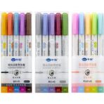 Mingjinshop3 15 Renk Stili Pcsset Japon Çift Başlı Fosforlu Kalem Dıy Çizim Zebra Mildliner Sanat Marker Kalemler Okul Karalama Kırtasiye Için (Yurt Dışından) - Renkli