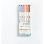 Mingjinshop3 5 Renk B Stili 25 Renk Mildliner Fosforlu Çift Kafa Sevimli Işaret Kalemi Seti Sanat Malzemeleri Pastel Işaretleyici Kalemler Öğrenci Okul Ofis Kırtasiye (Yurt Dışından) - Renkli