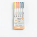 Mingjinshop3 5 Renk D Stili 25 Renk Mildliner Fosforlu Çift Kafa Sevimli Işaret Kalemi Seti Sanat Malzemeleri Pastel Işaretleyici Kalemler Öğrenci Okul Ofis Kırtasiye (Yurt Dışından) - Renkli