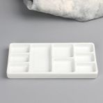 Mingjinshop3 Beyaz Palet Stili Seramik Çok Izgara Paleti Suluboya Guaj Pigment Paleti Porselen Tabak Jingdezhen Renk Paleti Pigment Plakası (Yurt Dışından) - Renkli