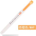 Mingjinshop3 Harita Kayısı Portakal Stili Zebra Wkt7 Mıldlıner Fosforlu Kalemler Pastel Renkler Metin Işaretleyiciler Odak Kalemi Japon Öğrenci Kırtasiye (Yurt Dışından) - Renkli