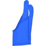 Mingjinshop3 Koyu Mavi Tek Beden Stili 1 Adet Iki Parmak Kirlenme Önleyici Eldiven Sanatçı Çizim Kalemi Grafik Tablet Pad Yağlıboya Zehirli Dokunmatik Ekran Eldiven (Yurt Dışından) - Renkli