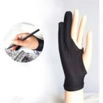 Mingjinshop3 M-1 Katman 2 Parmak Siyah Tek Üç Katmanlı Sanatçı Gra Için Eldiven Çizim Masası Parmak Kirlenme Önleyici Hem Sağ Hem Sol El Için (Yurt Dışından) - Renkli