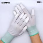 Mingjinshop3 M Tarzı Karbon Fiber Eldivenler Pu Boyalı Parmak Esd Antistatik Elektronik Çalışma El Koruyucu Tabletler Cep Telefonu Ekran Onarım Araçları (Yurt Dışından) - 1 - boyama eldivenleri