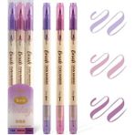 Mingjinshop3 No.3 Tarzı 3 Adetlot Çift Kafa Fosforlu Kalem Mildliner Renk Floresan Sanat Kanca Hattı Işaretleyici Kalem Okul Ofis Sanat Kırtasiye Malzemeleri (Yurt Dışından) - Renkli