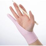 Mingjinshop3 Pembe-M-Tek Katman Herhangi Bir Gra Çizim Tableti Için Sanatçı Çizim Eldiveni Siyah 2 Parmak Kirlenme Önleyici, Hem Sağ Hem De Sol El Için Siyah Ücretsiz Boyut (Yurt Dışından) - Renkli