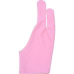 Mingjinshop3 Pembe Tek Beden Stili 1 Adet Iki Parmak Kirlenme Önleyici Eldiven Sanatçı Çizim Kalemi Grafik Tablet Pad Yağlıboya Zehirli Dokunmatik Ekran Eldiven (Yurt Dışından) - boyama eldivenleri