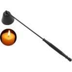 Mingjinshop3 Siyah Stil Mum Sniffer Mum Söndürücü Çan Şeklinde Metal Mum Fitil Kapağı Anti-Duman Dıy Kokulu Mum Yapma Aracı Aksesuarları (Yurt Dışından)