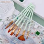 Mingjinshop3 Stili Temizle 6 Adet Naylon Saç Ahşap Saplı Suluboya Boya Fırçası Kalem Set Öğrenme Için Diy Yağlı Akrilik Boyama Sanat Boya Fırçaları Malzemeleri (Yurt Dışından)
