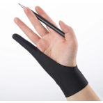 Mingjinshop3 Tek Katmanlı Siyah S Herhangi Bir Gra Çizim Tableti Için Sanatçı Çizim Eldiveni 1 Parmak Kirlenme Önleyici, Hem Sağ Hem De Sol El Için Siyah Ücretsiz Boyut (Yurt Dışından) - Renkli