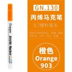 Mingjinshop3 Turuncu Tarzı Gn 36COLORS Akrilik Boya Marker Kalem Işaretleme Renk Boya Kalemleri Seramik Kaya Cam Porselen Kupa Ahşap Kumaş Canva Boya (Yurt Dışından) - 1 - sanat işaretleme kalemi