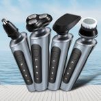 Mingming Shop 4'ü 1 Arada Stil Elektrikli Tıraş Makinesi Burun Saç Düzeltici Saç Çıkarıcı 9d Çok Fonksiyonlu Tıraş Makinesi USB Şarj Edilebilir Saç Kesme Makinesi Yıkama (Yurt Dışından)