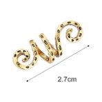 Mingming Shop Altın 2.7cm Tarzı Viking Spiral Charms Boncuk Saç Örgüler Için Sakal Saç Boncuk Takı Vintage Kadınlar Kız Firkete Saç Tokası Aksesuarları (Yurt Dışından)