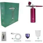 Mingming Shop Altın Tarzı Tok Mini Hava Kompresörü Kiti Hava Fırçası Boya Püskürtme Tabancası Airbrush Tırnak Sanat Dövme Zanaat Kek Nano Sis Sis Püskürtücü (Yurt Dışından)