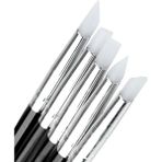 Mingming Shop Beyaz Kafa Stili 5 Adet Diş Reçine Fırça Kalemler Diş Şekillendirme Silikon Diş Aracı Yapıştırıcı Kompozit Çimento Porselen Diş Araçları Ağız Hijyeni (Yurt Dışından) - diş fırçası