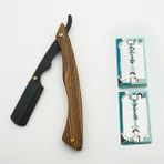 Mingming Shop Metal Ustura Tarzı Manuel Sekoya Saplı Tıraş Jilet Erkek Jilet Yüksek Li Profesyonel Kuaför Saç Kesim Jilet Değiştirme Bıçağı Tipi Tıraş Bıçağı (Yurt Dışından) - Renkli