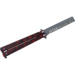 Mingming Shop Q Stili Yazın Kelebek Bıçağı Saç Tarağı Katlanabilir Sıcak Tarak Paslanmaz Çelik Uygulama Eğitimi Sakal Bıyık Fırçaları Kuaförlük Şekillendirme Aracı (Yurt Dışından)