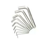 Mini Alyan Anahtarı Seti, 9 Parça, Çelik, 2 Mm - 10 Mm