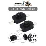 Mini Anahtar Arapuar Çıtçıt Anahtar 2 Adet Siyah Elektrik Devresi İçin Açma Kapama Düğmesi Deney On / Off Siyah Anahtar