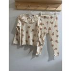 Mini Bambi Kız Çocuk Triko Çiçekli Alt-Üst Takım Krem - 4 - 5 Yaş