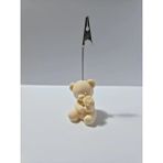 Mini Bear Holding Rose Notluk, Not Tutacağı - 1 - Bej
