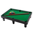 Mini Bilardo Masası Seti Taşınabilir Küçük Masa Üstü Bilardo Oyunu 2 Çubuk, 16 Top ve Üçgen Seyahat Partisi için