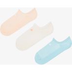 Mini Bowtie Mavi Pembe 3lü Sneaker Çorap - Mavi - Pembe