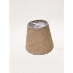 Mini Boy Maşalı Avize Abajur Başlığı Mum ampul üstüne takılır 14cm (Jüt)