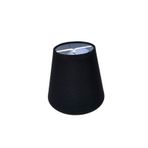 Mini Boy Maşalı Avize Abajur Başlığı Mum ampul üstüne takılır 14cm (Siyah)