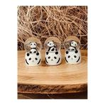 Mini Boy Panda Cam Kar Kuresi Isikli 6.5 Cm Dekoratif Hediyelik