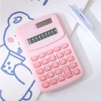 Mini Boy Pembe Öğrenci Hesap Makinesi, Şık ve Kullanışlı Tasarım - Seçenek 1 - Cappuccino